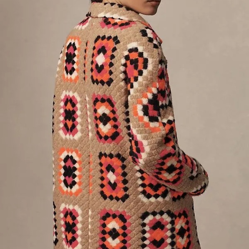 Vilagallo Multicolor Geometric wool Jacket - new